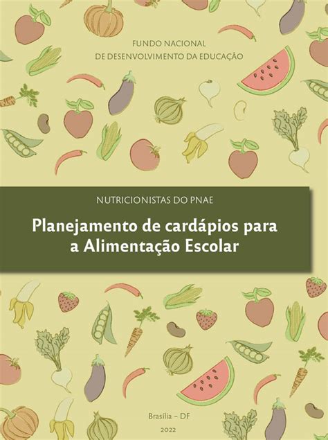 Planejamento De Card Pios Para A Alimenta O Escolar Programa Cap