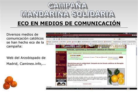 Campa A Mandarina Solidaria Ppt Descargar