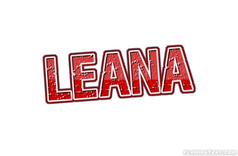 Leana Logo Free Name Design Tool From Flaming Text
