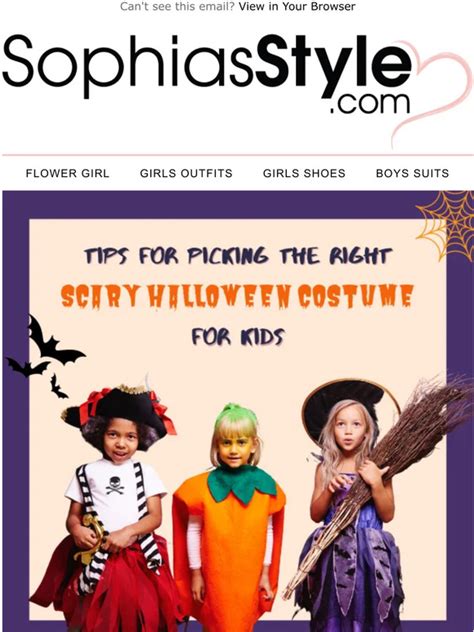 Sophias Style Boutique 🎃how To Pick The Right Halloween Costume For