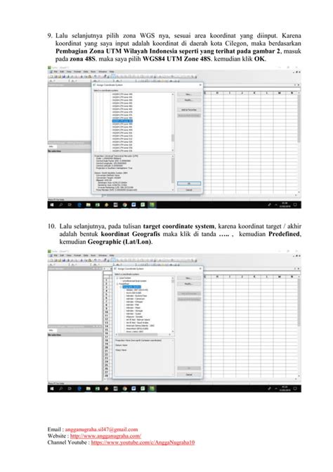 Konversi Koordinat Geografis Ke Utm Dan Sebaliknya Menggunakan Software