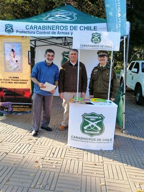 Carabineros realiza campaña Entrega tu Arma en Linares Atentos