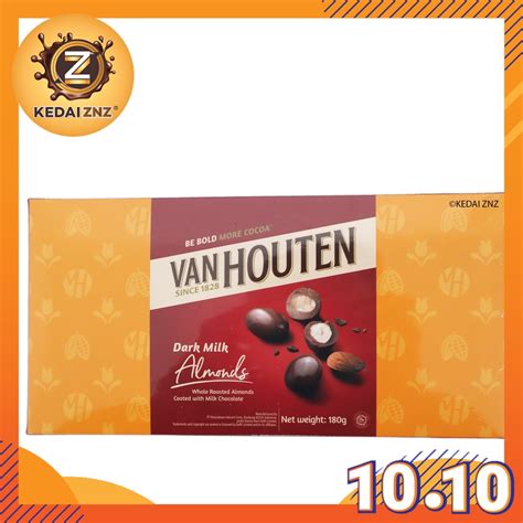 Van Houten Dark Milk Almonds Chocolate G Shopee Philippines