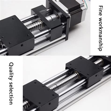 Double Optical Axis Ball Screw Slide Rail Two Way Forward And Reverse