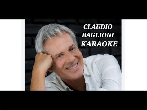 Claudio Baglioni Amore Bello Karaoke Youtube