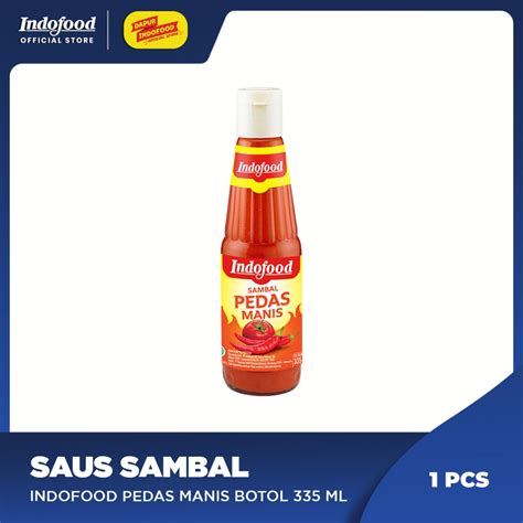 Jual Sambal Indofood Pedas Manis Botol 335 Ml Shopee Indonesia