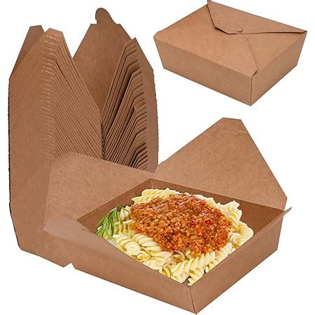 Amazon Take Out Food Containers Microwaveable Kraft Brown Take Out