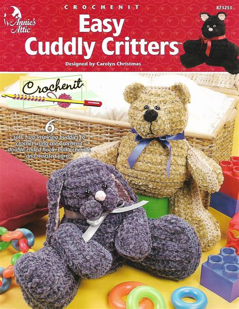 Easy Cuddly Critters Crochet Pattern Book Plastic Canvas Patterns