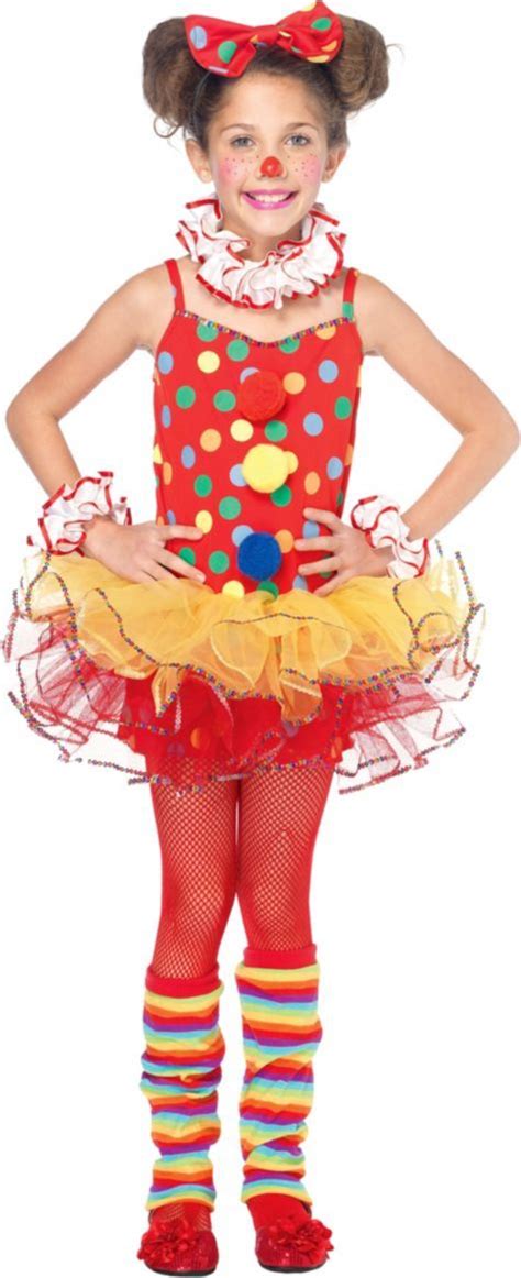 Girls Circus Clown Costume Party City 3499 Clown Dress Clown Costume