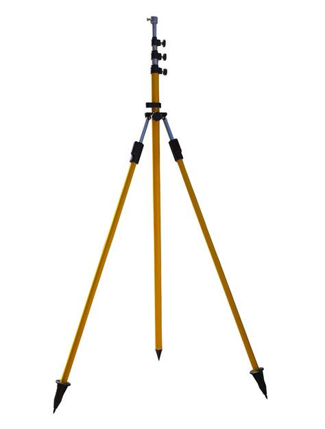 Twist Lock Range Pole With Prism Gnss Prism Pole Bipod