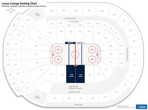 Nationwide Arena Interactive Seating Chart Templates Printable Free