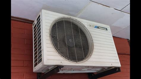 National Mini Split Air Conditioner Model Cu Lj Outdoor Youtube