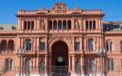 Pink House Of The Presidential Palace In Buenos Aires Argentina