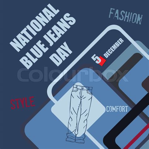 National Blue Jeans Day Stock Vector Colourbox