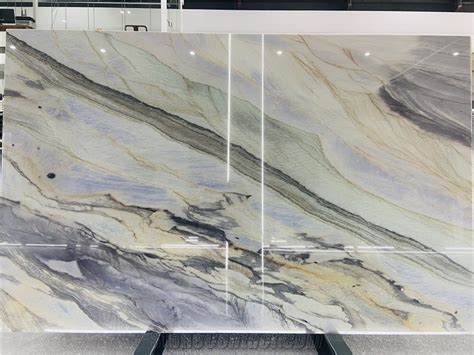 Admiral Blue Quartzite Slabs From China Stonecontact