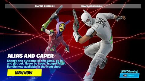 How To Get Alias And Caper Skin Now In Fortnite Chapter 4 Season 4 Date Escape Artist Bundle