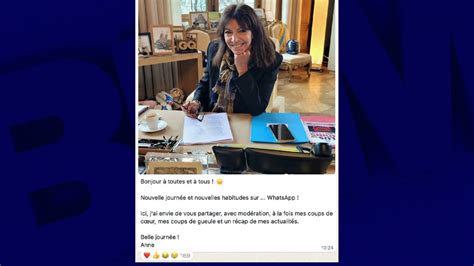 Après son départ de Twitter Anne Hidalgo arrive sur Whatsapp où