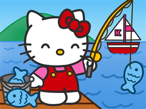 Hello Kitty Fishing By Kittykun123 On Deviantart