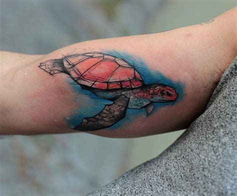 Watercolor Turtle Tattoo Designs, Ideas and Meaning - Tattoos For You