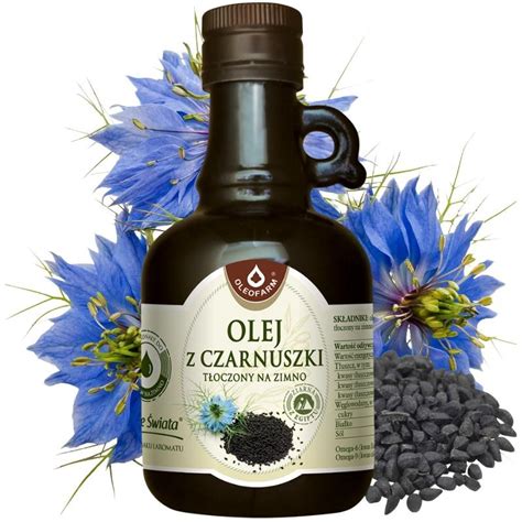 Olej z czarnuszki Nigella sativa tłoczony na zimno 500ml