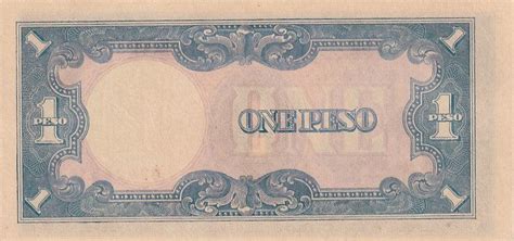 1943 Philippines Banknote Japanese Occupation 1 Peso P109a