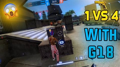 1vs4 With G18 Garena Free Fire Round2gaming YouTube