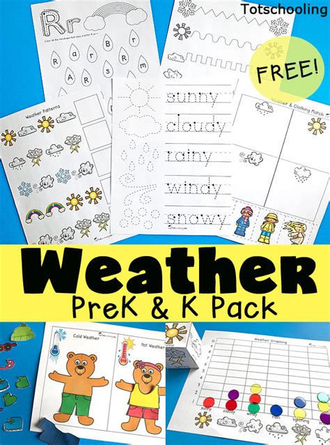 Weather Pack For Preschool And Kindergarten Artofit