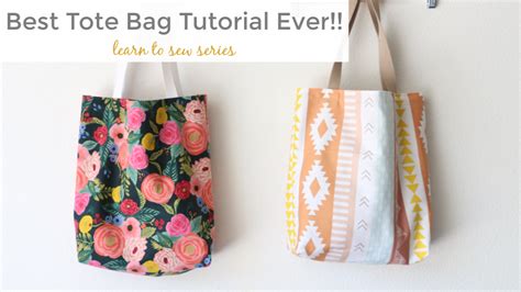 How To Sew A Tote Bag Learn To Sew Series Melanie Ham