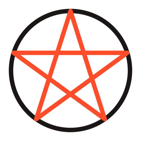 Pentagram Generic Outline Color icon