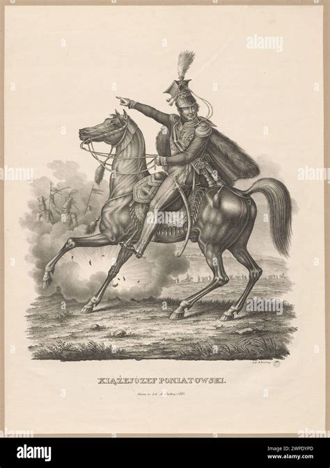 Horse portrait of Józef Poniatowski s book Kiesling A fl Ca 1835