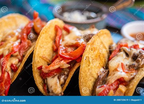 Mexican Styled Tacos in Rome, Italy Stock Image - Image of dinner ...