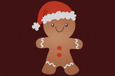 Embroidery Design Gingerbread santa → Embroidery Designs