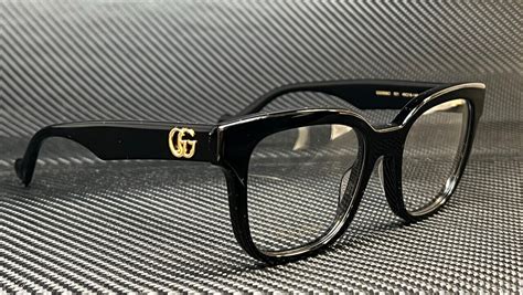 Gucci Gg0958o 004 Black Gold Women S 52 Mm Eyeglasses Ebay