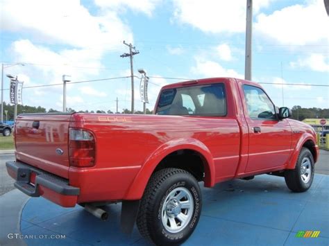 Bright Red 2004 Ford Ranger Edge Regular Cab Exterior Photo 76550732