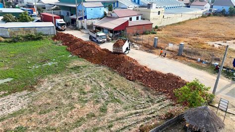 Incredible Project Landfill Good Action By Two D P Dozer Pushing Soil