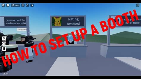 How To Set Up A Booth In Rate My Avatar Roblox Youtube