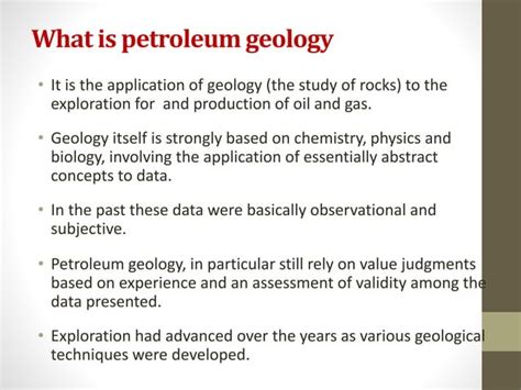 Petroleum Geology | PPT