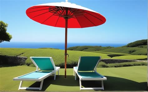 Premium Photo Umbrella And Chair Around Swimming Pool