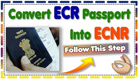 Convert Ecr Passport Into Ecnr New Update Youtube