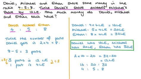 Question Video Finding The Values Of Three Quantities Given The Ratio Between Them Under A