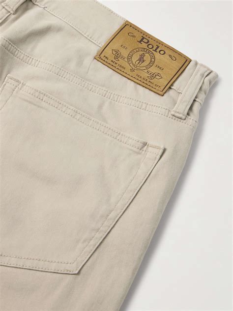 POLO RALPH LAUREN Varick Slim Fit Straight Leg Cotton Blend Twill