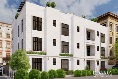 6-plex Apartments building - ID 49902 - Design by Maramani.com