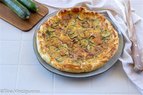 TORTA RUSTICA DI ZUCCHINE Con Pasta Sfoglia Secondo Piatto Veloce