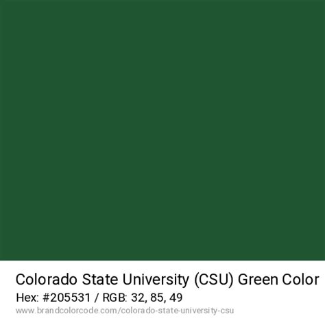 Colorado State University (CSU) Brand Color Codes » BrandColorCode.com