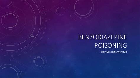 Benzodiazepine Poisoning Ppt