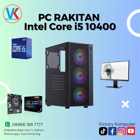 Jual Pc Rakitan Fullset Intel Core I Ram Gb Ssd Gb