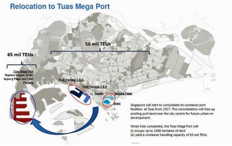 Tuas Mega Port Built On Reclaimed Land From Digging Mrt Tunnels