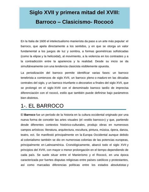 Pdf Barroco Clasicismo Rococo Dokumen Tips