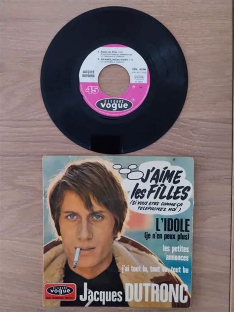 Jacques Dutronc J Aime Les Filles Ep Vogue Epl Pop Mod Ye Ye