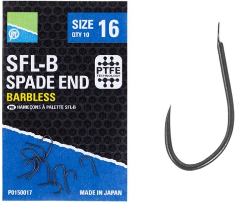 Preston Innovations SFL B Spade End Hooks Barbless Amazon Co Uk